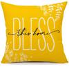 Summer Sunflower Pillow Case Linen Print Sun Flower Home Sofa Pillow Plant Flower Pillow