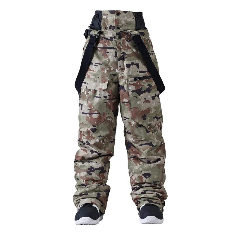 Men Women Snowboarding Pants Suspenders Ski