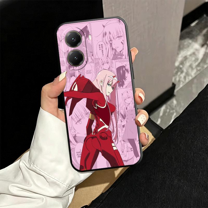 Liebling Zero Two 02 Anime Weiche Handyhülle für Xiaomi Poco X5 X6 X7 X8 Pro Max X3 F7 F8 Ultra M8 M7 M6 M5 Redmi 15 15C 14C 13C 12