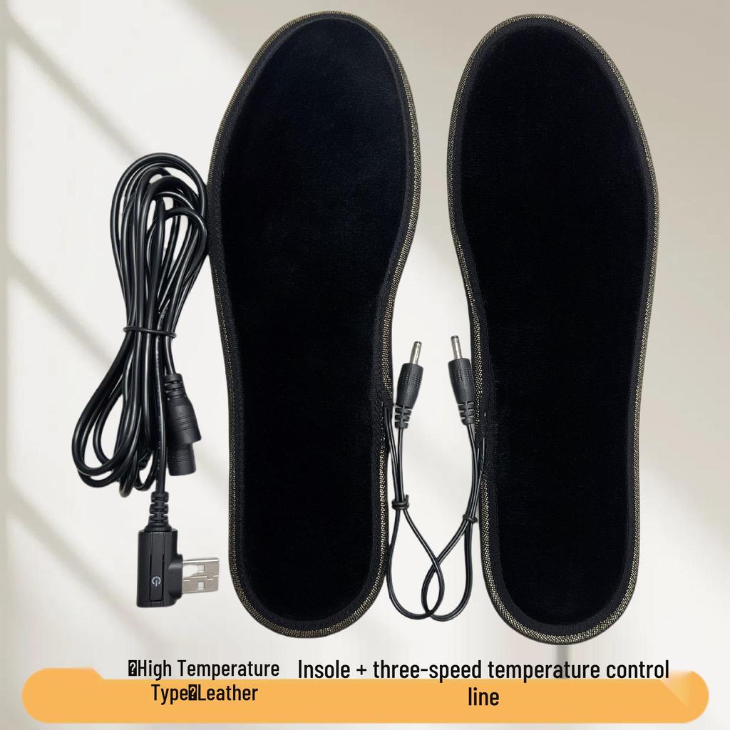 USB Rechargeable Heated Insoles - Electric Foot Warmers for Outdoor Use