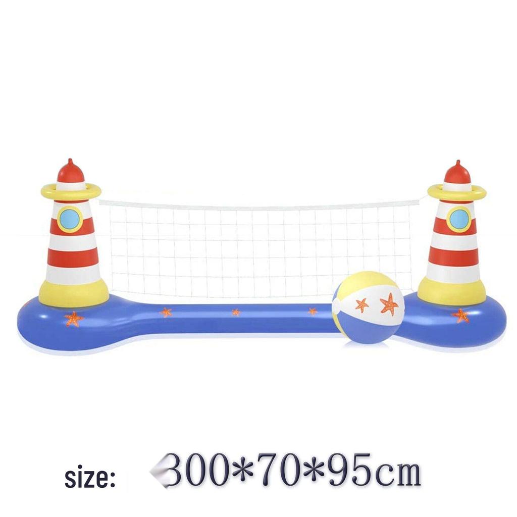 Inflatable Water Castle Volleyball & Basketball Net for Adults