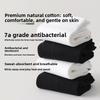 Men's Pure Cotton Autumn-winter Mid-length Socks with Antibacterial, Sweat-absorbing and Odor-preventing Properties. Cotton Business Men's Socks.