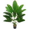 1 Pcs Artificial Banana Tree Fake Palm Leaf Monstera Leaf Large Tropical Palm Tree Realistic Green Plant for Home Decoration