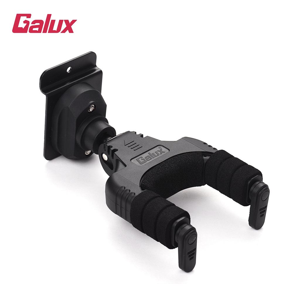 GALUX GH 110M Auto Lock Guitar Hanger Hook Holder Slat Wall Mountable for Acoustic Folk Classic Guitar Electric Guitar