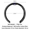 Car accessories interior Carbon Fiber Steering Wheel Cover For Lada Priora Sedan Sport Kalina Granta Vesta Niva Vaz Samara NN34