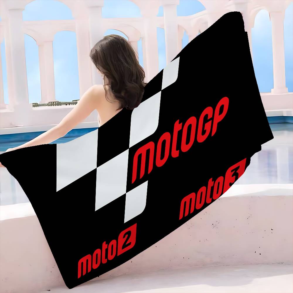 

Moto GP Motorcycle Racing Beach Towel Colorful Bath Towels for Girl Microfiber Quick Dry Sand Free Beach Yoga Spa Gym Pool W30*H60(CM)