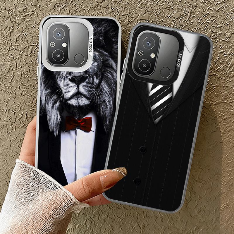 Man Suit Shirt Tie Cool Soft Phone Case for Xiaomi Redmi 15C 15 14C 13C 12C Poco X5 X6 X7 Pro X3 F8 F7 Ultra M8 13 12 Cover Back