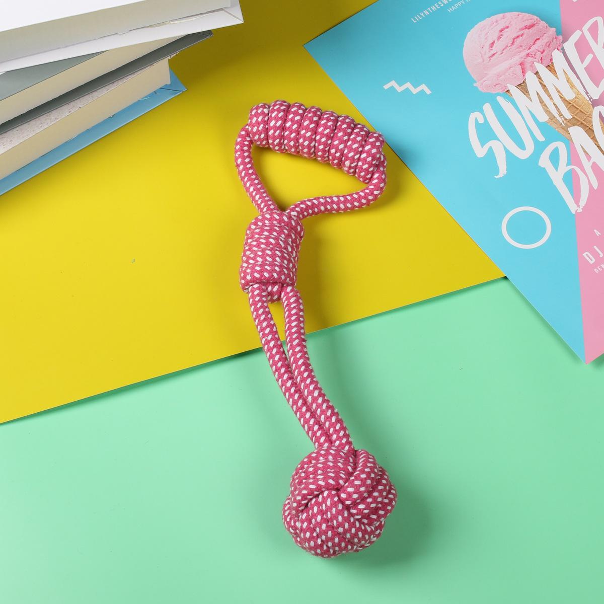 

Dog Toys Dog Bite Rope Grinding Teeth Rope Knot Toys Shiba Inu Teddy Puppies Small and Medium Dogs Boredom Relief Toys