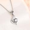 Love Heart Necklace for Women, Japanese and Korean Simple Peach Heart Pendant Collarbone Chain Neck Chain