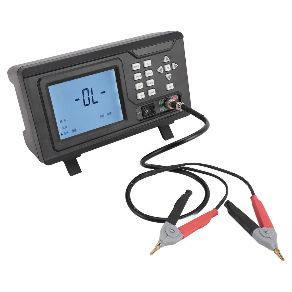 Resistance Tester 10u Ohm  To 2M Ohm  LCD Display Portable Low Resistance Milliohm Tester