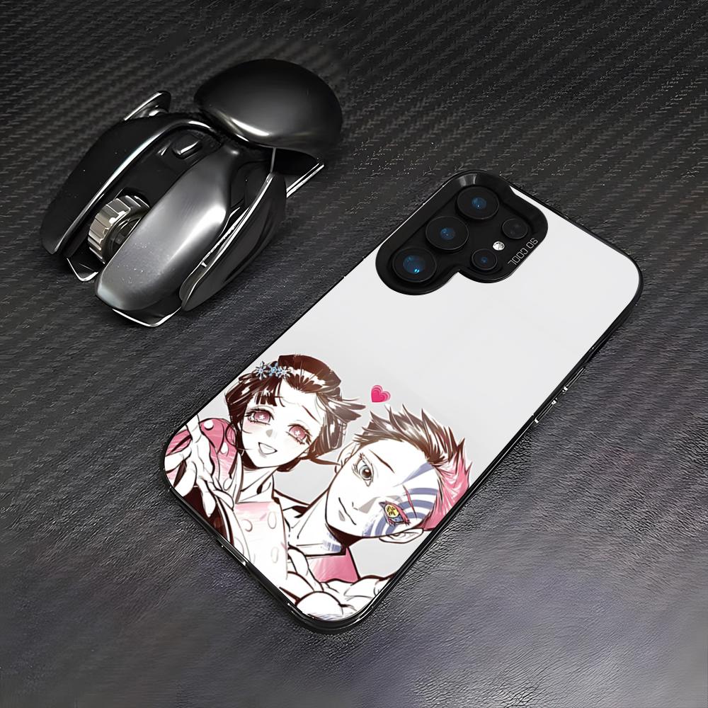 Hot Anime Akaza X Koyuki Phone Case For Samsung S26 S25 Plus S20 S20 Plus S22 Ultra S23 FE S21 Plus S21 Ultra Colorful Cover