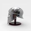 Greek Corinthian Steel Helmet, Handmade Medieval Warrior Armor with Stand