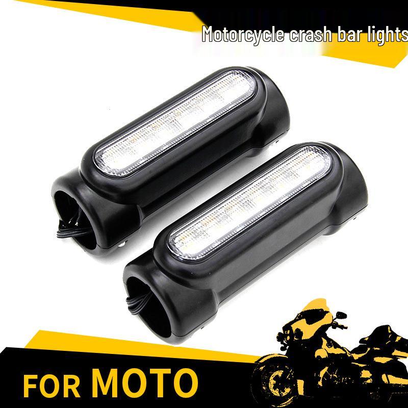 Harley Motorcycle LED Crash Bar Lights - Aluminum Tube Clamp and Pillar Light Accessories