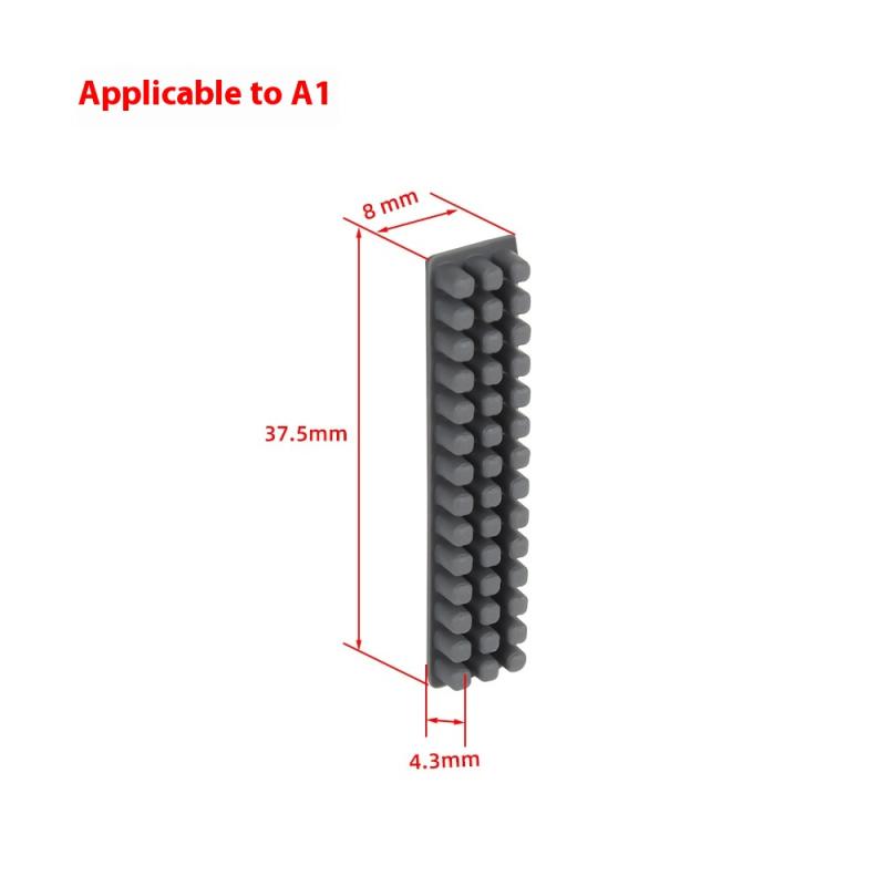 Düsenreinigerbürste, Mini-Wischer, Silikonbürste, Heizbett-Reinigungsbürsten, 3D-Drucker-Reinigungswerkzeug