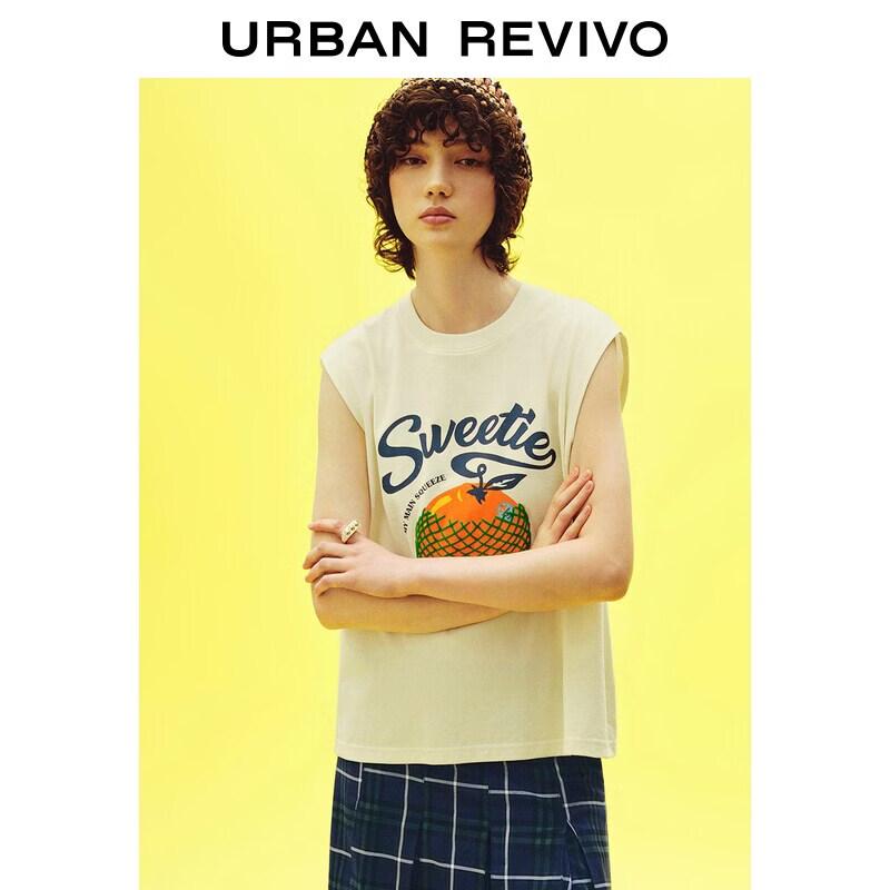 UR2026 Damen T-Shirt ohne Ärmel mit lustigem Print