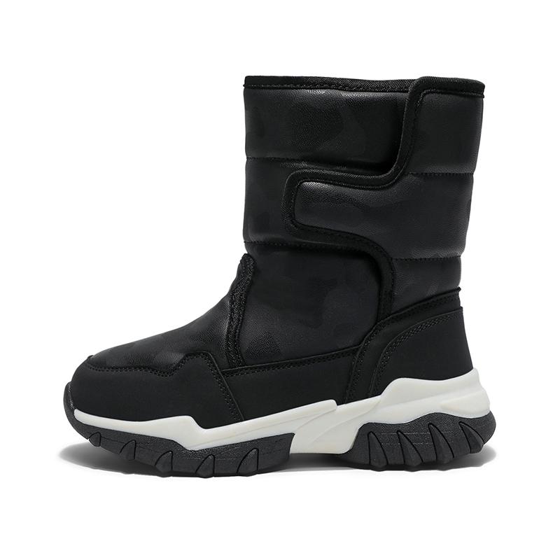 

31-40 Детские зимние плюшевые теплые и модные уличные высокие зимние сапоги из хлопка 40 камуфляжный/чёрный