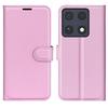 Wallet Case for Moto X70 Air Pro 5G - Leather/PU, Pink, Shockproof