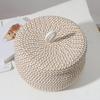Rope Storage Basket Little Baskets Woven Lid Wicker Key Cotton Small Organizing