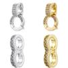 ZHUKOU Golden-plated Brass Handmade Jewellery Making Accessories Buckle Connecting Buckle 8 Words Buckle:VK286