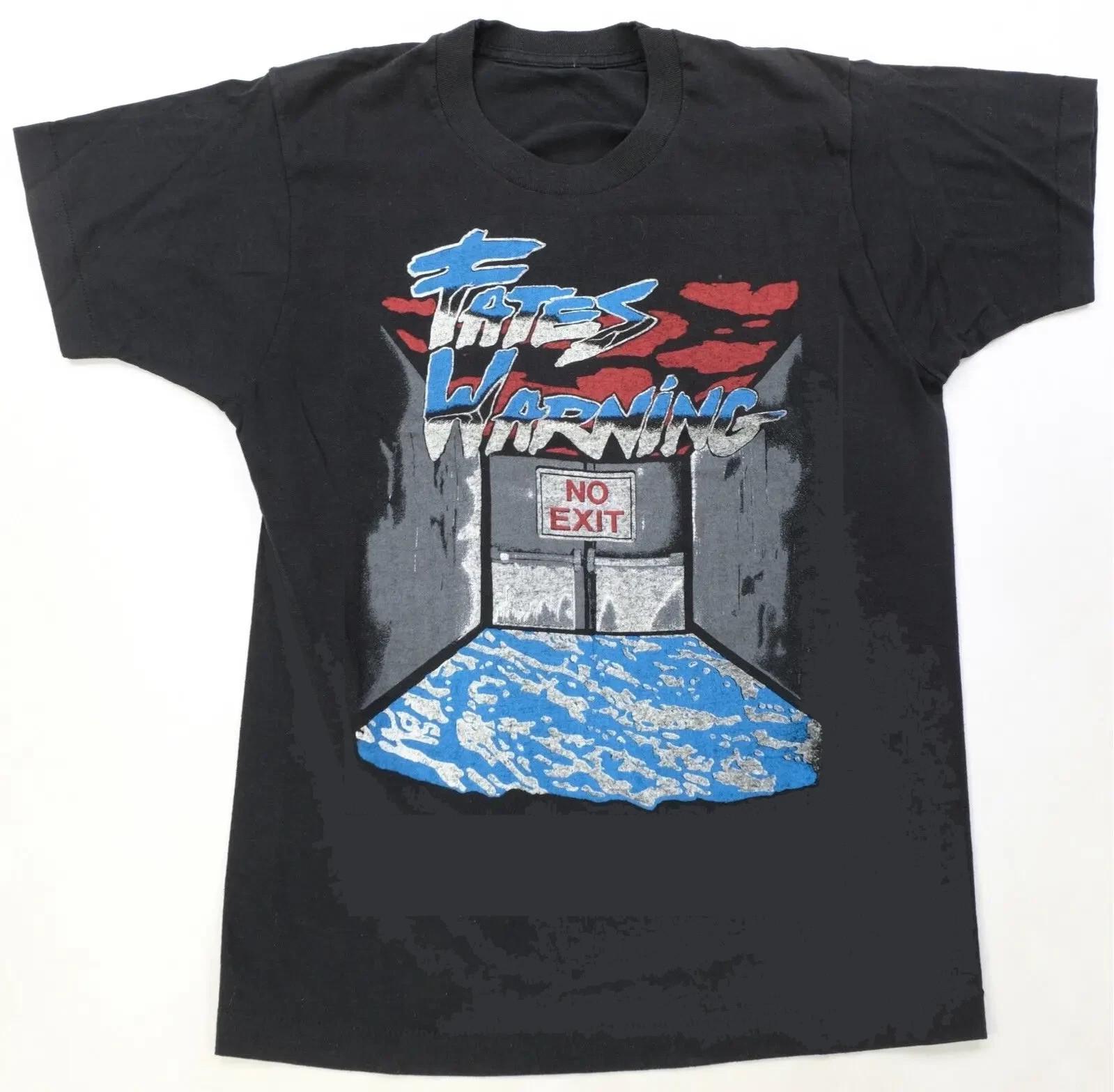 VTG The Fates Warning No Exit Tour Cotton Black S-5XL T Shirt CM769 XXXXL
