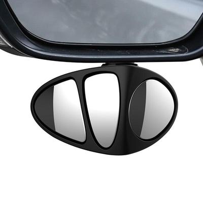 360 Degree Adjustable Car Blind Spot Mirror Three-Sided Car Wheel Convex Rear View Mirrors Looking Glass for Truck Vehicle Wheel