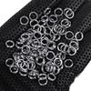 Fishing Split Rings 100Pcs Stainless Steel Lure Rings Saltwater Terminal Tackles Split Rings Fishing Connectors Snap Rings