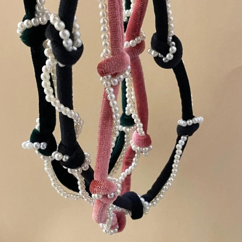 Adjustable Choker Necklace Soft and Comfortable Necklace Woven Necklace Beads Necklace Perfect for Fashionable Women