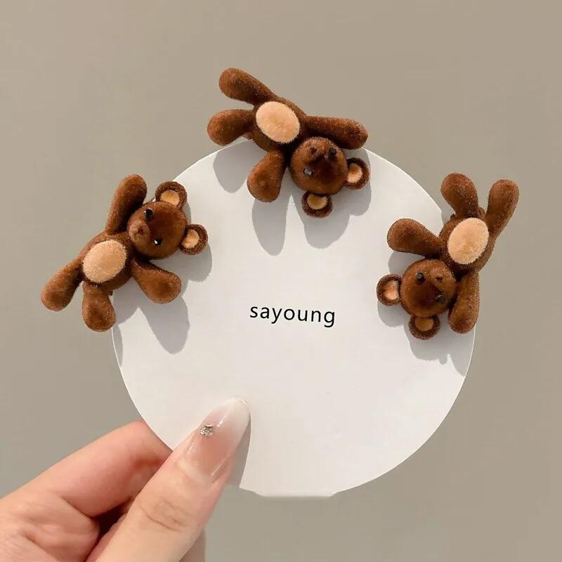 Teddy bear hair clip hair pin hair pin hair clip bear pin pin