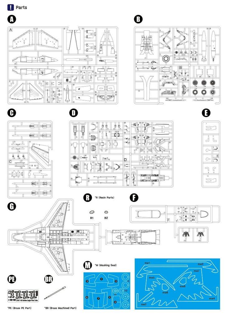 Wolfpack Designs Golden Eagle Prototype Premium Edition Kit Plastic Model WOLWP14824 1/48 T-50 (Airplane)