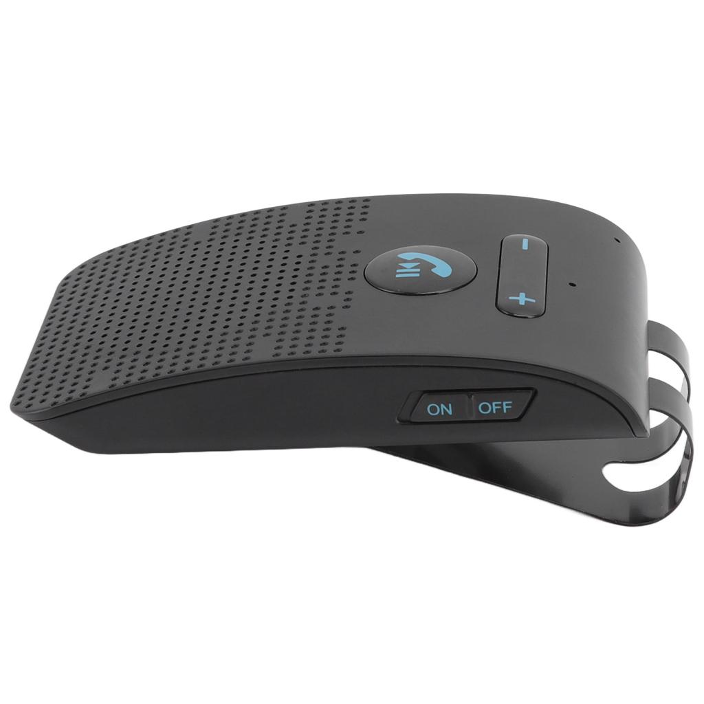 Car Bluetooth Speakerphone Wireless Sun Visor Receiver Adapter Handsfree MP3 Speaker with Back Clip