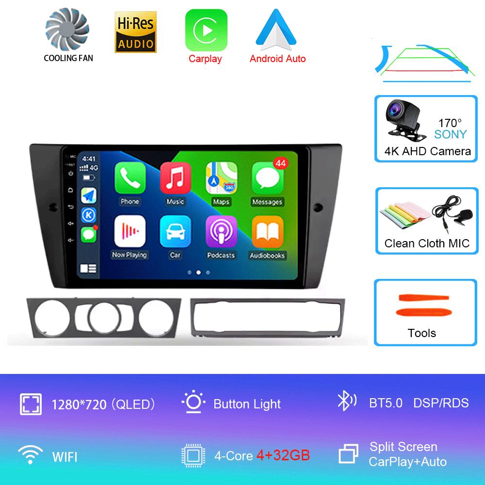 

Автомагнитола Android 14 для BMW 3-й серии E90 E91 E92 E93 2005 - 2013 Мультимедийный видеоплеер Навигация GPS Без 2din 2 din dvd