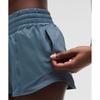 Lululemon Hotty Hot High Rise Lined Short 2.5  Steel Blue