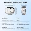 60M Invisible Diving Case Magnetic Base Clear Waterproof Case Durable Hard Underwater Diving Shell for DJI Osmo Action 6