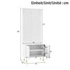 Wardrobe Cabinet, Clothes Shelf, Shoe Cabinet, Hallway Combination Cabinet, PB+MDF Cabinet, Coat Rack Wall with Hooks, Cylindrical Metal Feet