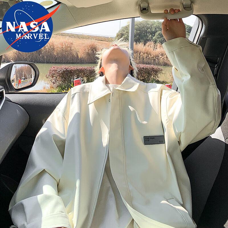 NASA MARVEL Herren Lockerer Revers Freizeitjacke