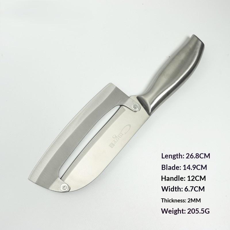 Stainless Steel Fruit Peeler 2-in-1 Bottle Opener Paring Knife Planer Sugarcane Potatoes Fruit Vegetables Scraping Kitchen Tool