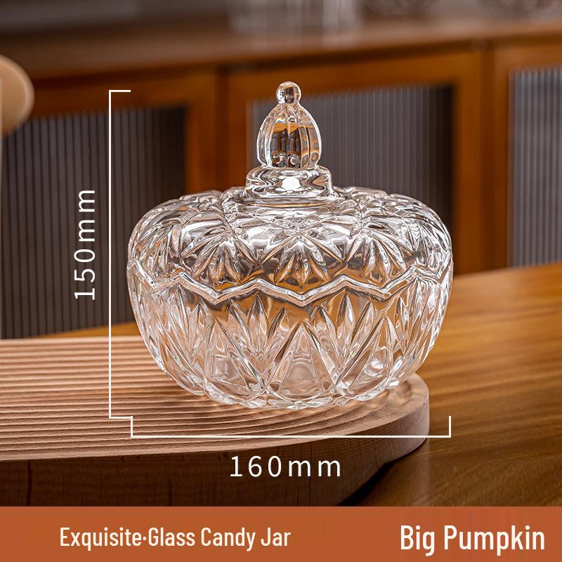 Stylish Glass Storage Jar with Lid: Versatile Clear Jar for Candies, Cotton Swabs, Makeup Brushes, Pens, or Tea.