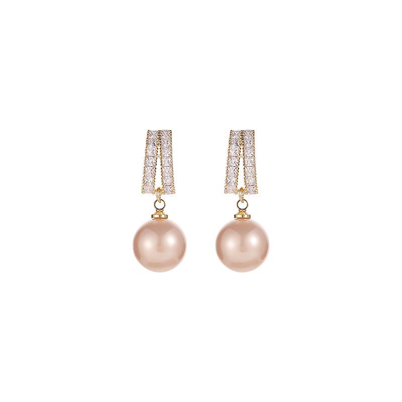 Retro Light Luxury Korean-Style Pearl Tassel Earrings for Women