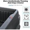 n Flag Stake Pocket Covers, Rear Truck Bed Rail Black&CBlue&Red