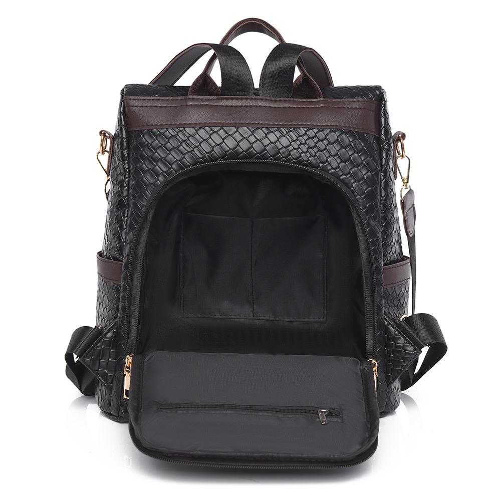 PU Women's Tassel Backpack Lightweight Schoolbag Anti-theft Travel Backpack