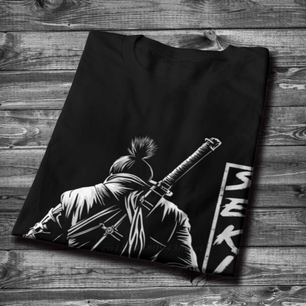 PS4 Game SEKIRO T Shirt Shadows Die Twice The Onearmed Wolf Tee Shirt For Male Retro Homme Tee Shirt 100 Cotton
