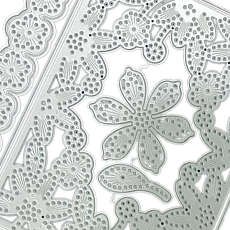 Flower Frame Metal Cutting Dies Handmade Crafts DIY Scrapbooking Embossing Supplies for Children Kids Girls Boys