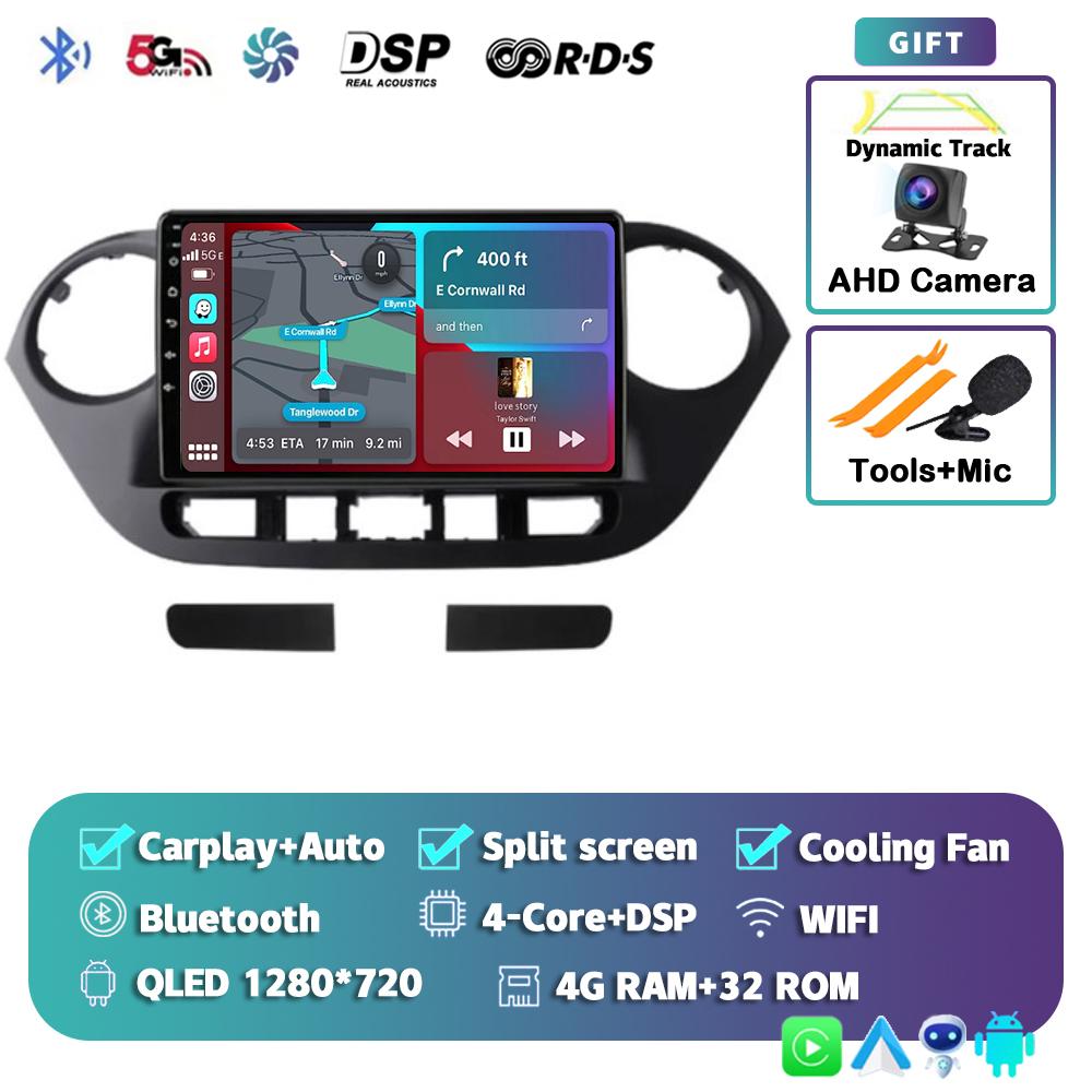 Android 14 Carplay Auto WIFI+4G Car Radio For Hyundai Grand I10 2013-2016 Navigation GPS Multimidia Video Player Stereo 2DIN DSP