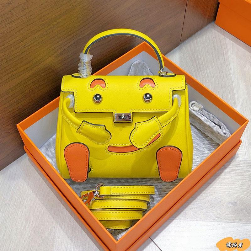 2025 / New Smiling Face Bag Premium Head Layer Cowhide Millennium Doll Mini Bag Cute Crossbody Bag