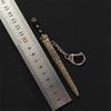 Katana Sword Pendant Keychain Mini cutlery Model with Sheath Toy Knife Metal Anime Key Ring Ornament Purse Charm Accessories
