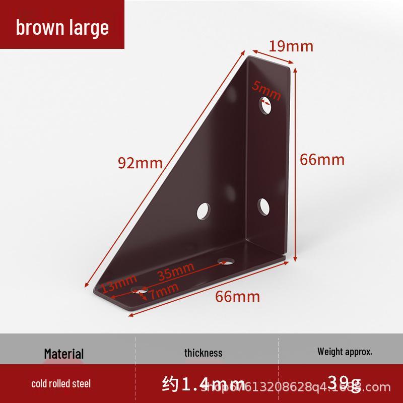Triangular Furniture Connector: Heavy-Duty Corner Bracket for Cabinets and Beds
