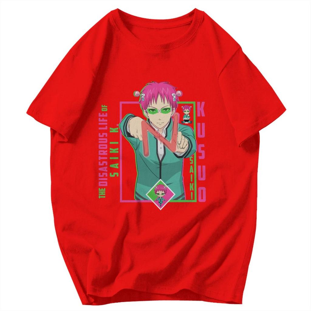 Men T Shirt The Disastrous Life Of Saiki K Saiki Kusuo Pops Y2K Graphic Quality Unisex Tops T Shirts