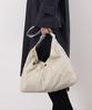 Cuco New Logo Tape x Wrinkled Nylon One-Shoulder BagA4 Fit, 2413111204, Ivory (004)