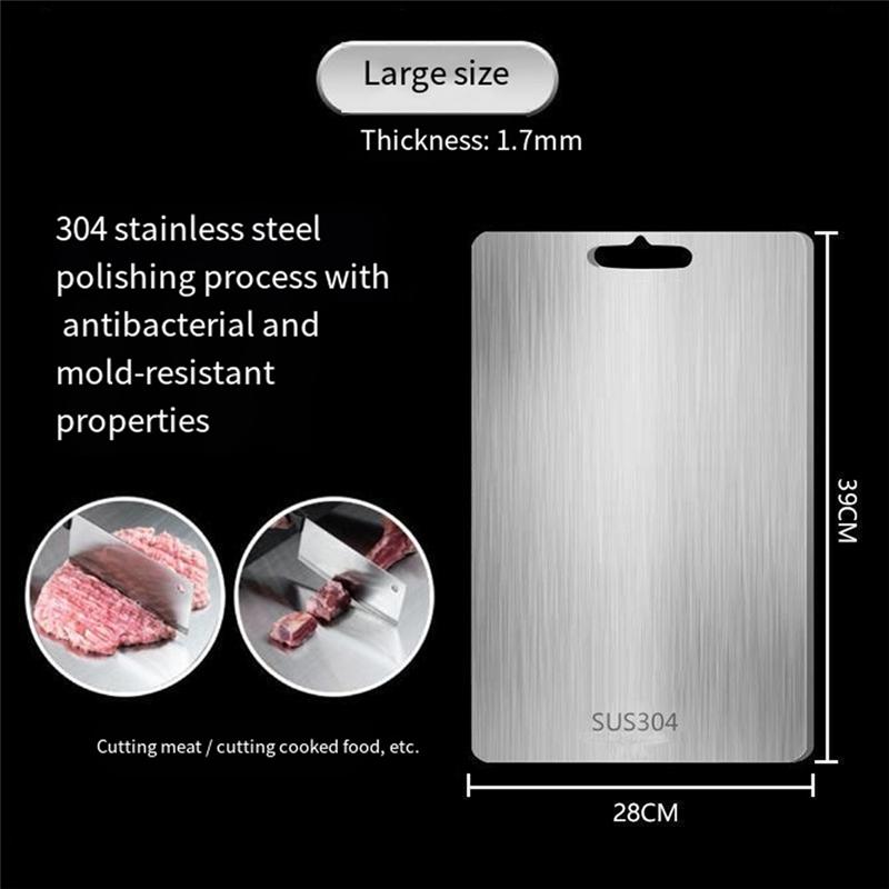 A27F-Metal Cutting Boards For Kitchen Steel Cutting Boards For Kitchen Stainless Steel Cutting Board