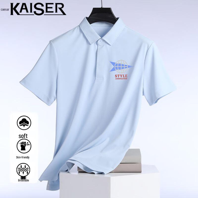 

Caesar Men s Thin Polo T-Shirt KS029 L